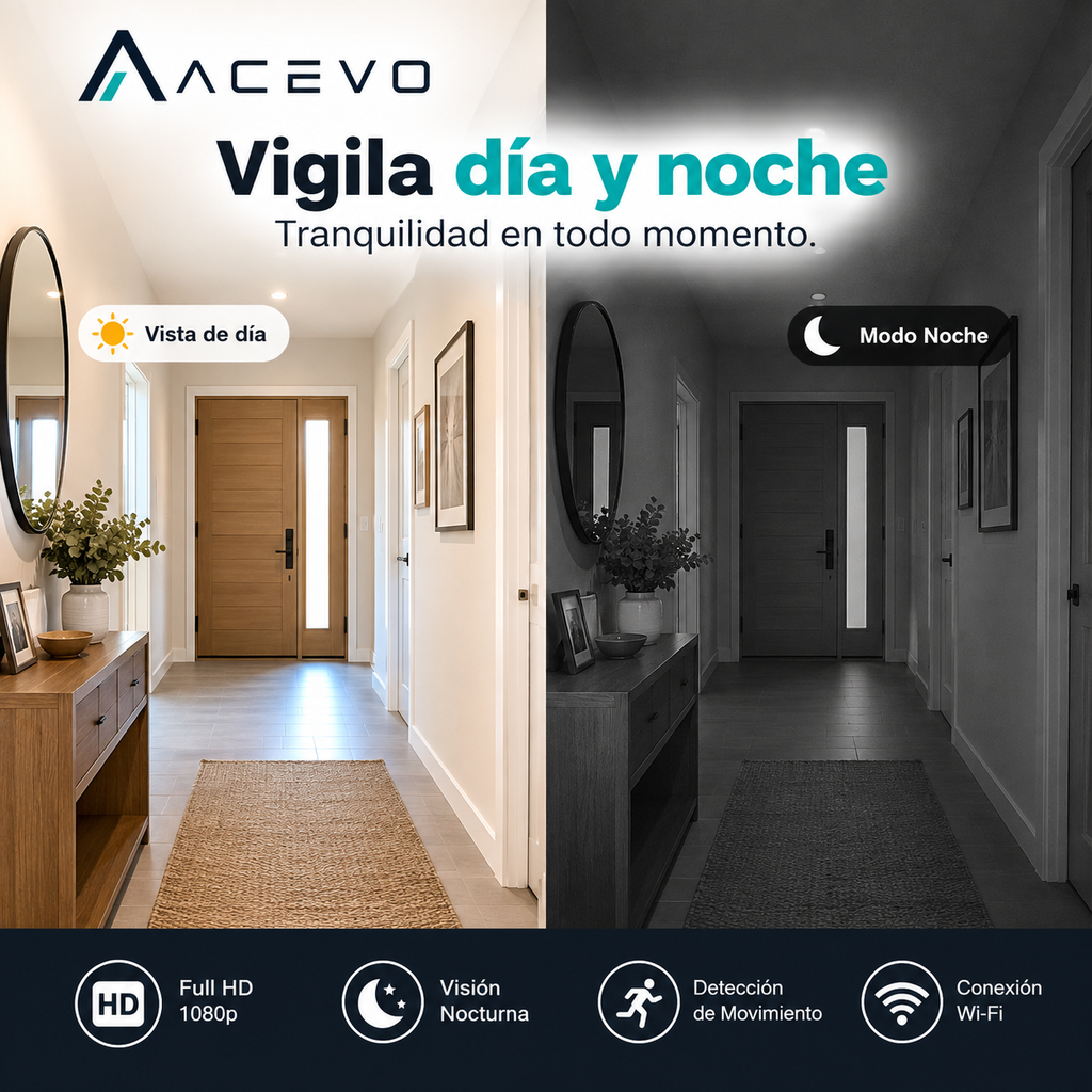 Mini Cámara Espía WiFi HD con Visión Nocturna