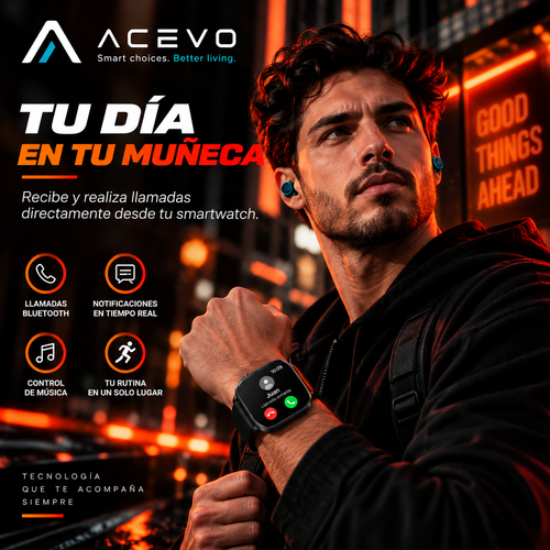Combo Smartwatch T10 Ultra 49mm + Audífonos Inalámbricos M10 TWS